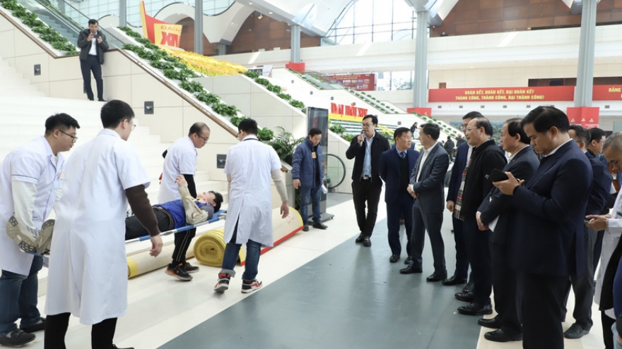 Drill held to ensure medical support for upcoming 14th National Party Congress